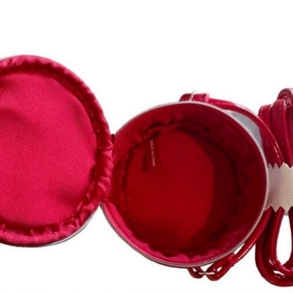 Marc Jacobs Mini Patent Leather Red Circular Crossbody NWT - Picture 7 of 7